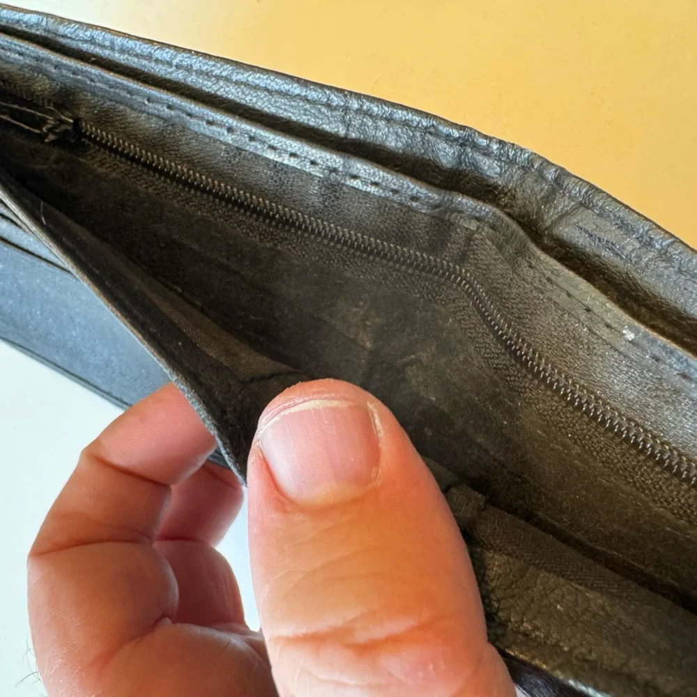 Vintage Genuine Leather Black Aged Men’s Wallet